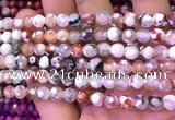 CAA2900 15 inches 6mm faceted round fire crackle agate beads wholesale