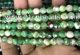 CAA2922 15 inches 6mm faceted round fire crackle agate beads wholesale