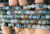 CAA2926 15 inches 6mm faceted round fire crackle agate beads wholesale