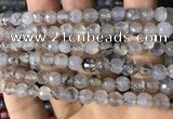 CAA2930 15 inches 6mm faceted round fire crackle agate beads wholesale