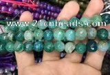 CAA3046 15 inches 10mm faceted round fire crackle agate beads wholesale