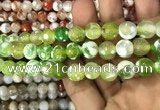 CAA3079 15 inches 10mm faceted round fire crackle agate beads wholesale