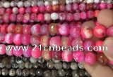 CAA3086 15 inches 10mm faceted round fire crackle agate beads wholesale