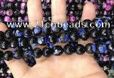 CAA3092 15 inches 10mm faceted round fire crackle agate beads wholesale