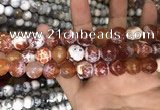 CAA3233 15 inches 16mm faceted round fire crackle agate beads wholesale