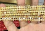 CAA3262 15 inches 4mm faceted round agate beads wholesale