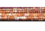 CAA3293 15 inches 6mm faceted round agate beads wholesale