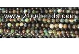 CAA3298 15 inches 6mm faceted round agate beads wholesale