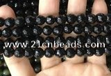 CAA3350 15 inches 8mm faceted round agate beads wholesale