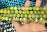 CAA3372 15 inches 10mm faceted round agate beads wholesale