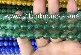 CAA3373 15 inches 10mm faceted round agate beads wholesale