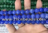 CAA3376 15 inches 10mm faceted round agate beads wholesale