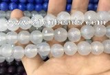 CAA3395 15 inches 12mm faceted round agate beads wholesale