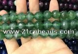 CAA3406 15 inches 12mm faceted round agate beads wholesale