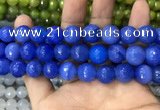 CAA3409 15 inches 12mm faceted round agate beads wholesale