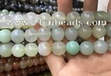 CAA3433 15 inches 14mm faceted round agate beads wholesale