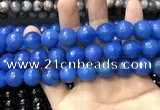 CAA3435 15 inches 14mm faceted round agate beads wholesale