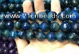 CAA3436 15 inches 14mm faceted round agate beads wholesale