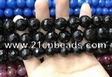 CAA3437 15 inches 14mm faceted round agate beads wholesale