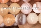 CAA3532 15.5 inches 6mm round pink botswana agate beads