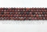 CAA3628 15.5 inches 4mm faceted round Portuguese agate beads