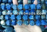 CAA3710 15*16mm - 16*17mm faceted nuggets chrysanthemum agate beads
