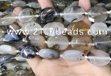 CAA3741 15.5 inches 18*25mm oval Montana agate beads wholesale