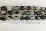 CAA3785 15.5 inches 10*14mm rice agate druzy geode beads