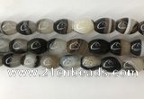 CAA3787 15.5 inches 13*18mm rice agate druzy geode beads