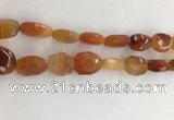 CAA3810 15.5 inches 13*18mm - 15*20mm faceted freeform red agate beads