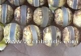 CAA3841 15 inches 6mm round tibetan agate beads wholesale