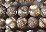 CAA3845 15 inches 6mm round tibetan agate beads wholesale