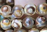 CAA3847 15 inches 6mm round tibetan agate beads wholesale