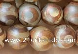 CAA3856 15 inches 8mm round tibetan agate beads wholesale