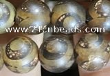 CAA3860 15 inches 8mm round tibetan agate beads wholesale