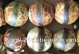 CAA3875 15 inches 8mm round tibetan agate beads wholesale