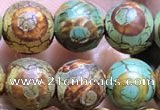 CAA3882 15 inches 8mm round tibetan agate beads wholesale