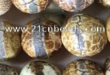 CAA3891 15 inches 10mm round tibetan agate beads wholesale