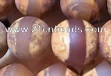 CAA3893 15 inches 10mm round tibetan agate beads wholesale