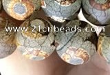 CAA3904 15 inches 10mm round tibetan agate beads wholesale