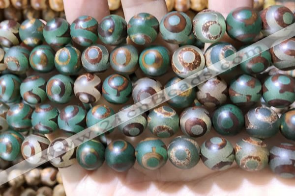 CAA3908 15 inches 10mm round tibetan agate beads wholesale