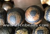 CAA3910 15 inches 10mm round tibetan agate beads wholesale