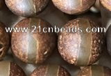 CAA3920 15 inches 12mm round tibetan agate beads wholesale