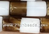 CAA3934 15.5 inches 8*20mm tube Madagascar agate beads wholesale