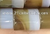 CAA3937 15.5 inches 15*18mm tube Madagascar agate beads wholesale