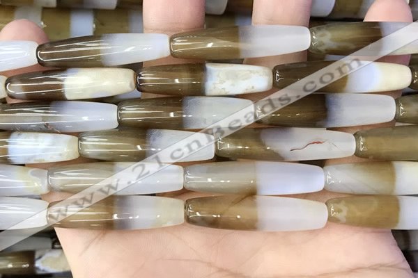 CAA3940 15.5 inches 8*34mm rice Madagascar agate beads wholesale