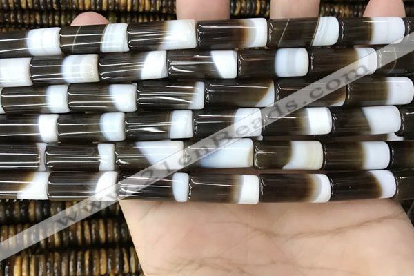 CAA3944 15.5 inches 8*20mm tube Madagascar agate beads wholesale