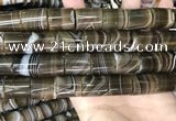 CAA3949 15.5 inches 15*18mm tube Madagascar agate beads wholesale