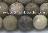 CAA3963 15.5 inches 10mm faceted round chrysanthemum agate beads