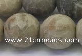 CAA3966 15.5 inches 16mm faceted round chrysanthemum agate beads